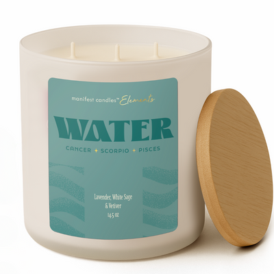 COOL AND CLEVER WATER ELEMENT 3 WICK CANDLE