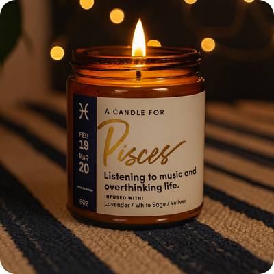 Pisces Candle