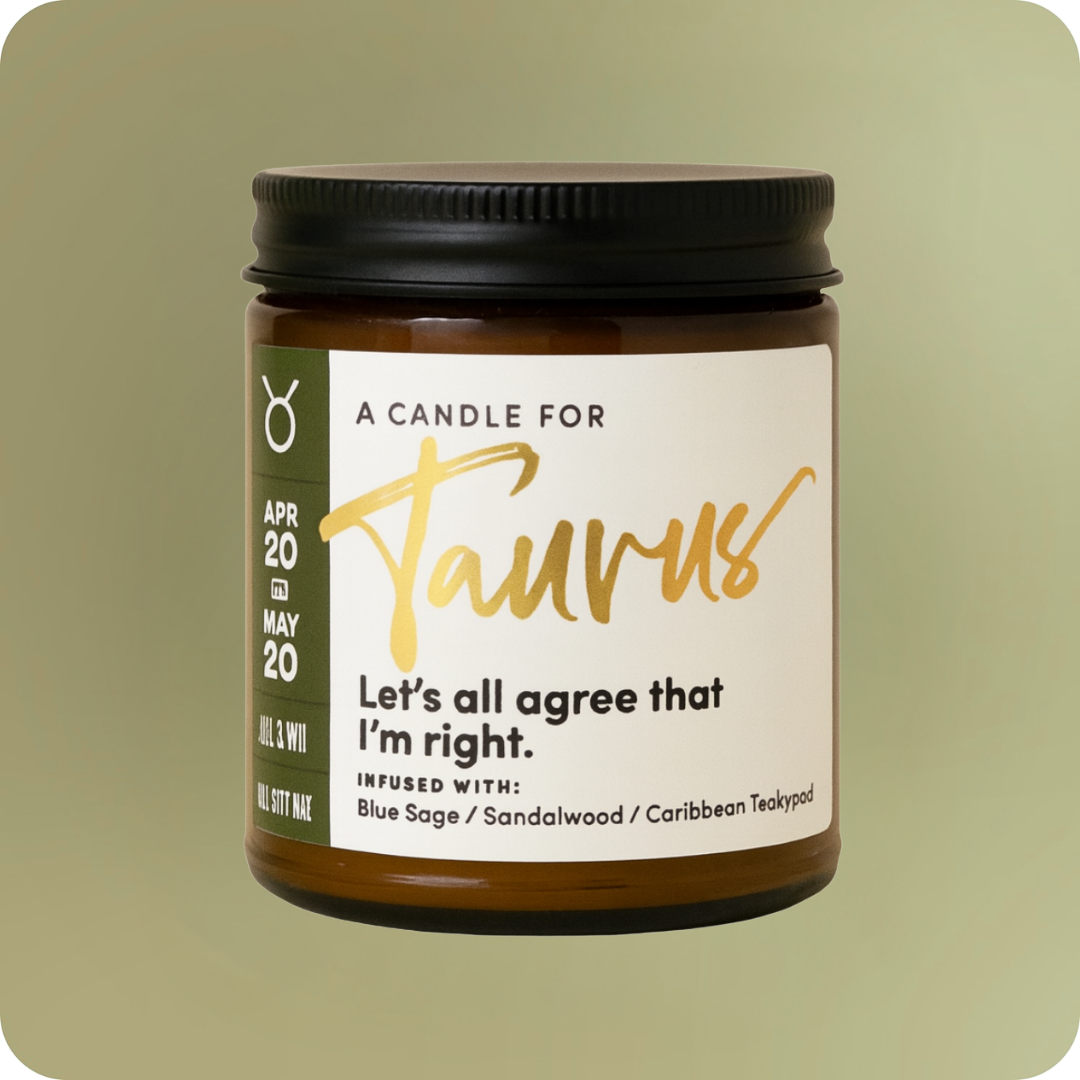 Taurus Candle