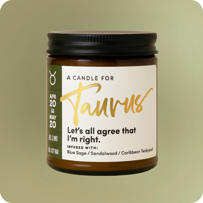 Taurus Candle