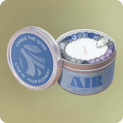 BREEZY BRILLIANCE AIR ELEMENT CANDLE + CRYSTAL BRACELET  