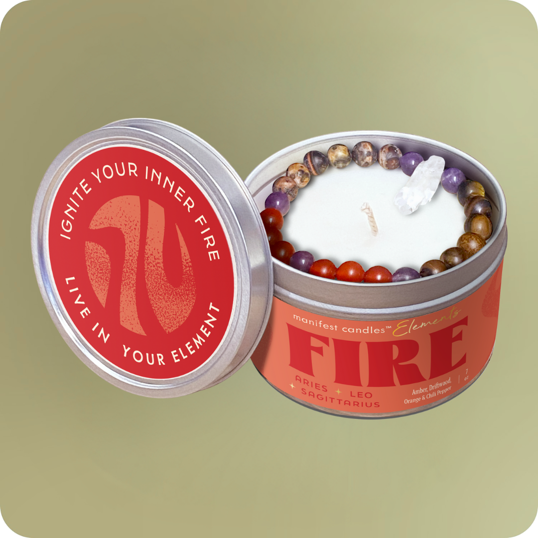 BREEZY BRILLIANCE AIR ELEMENT CANDLE + CRYSTAL BRACELET  