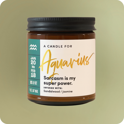 Aquarius Candle