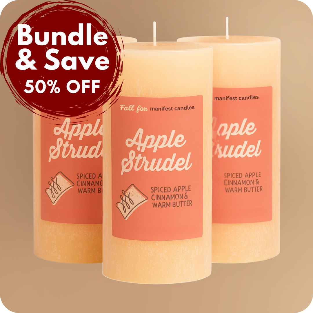 Apple Strudel 3 Pack Pillar Bundle