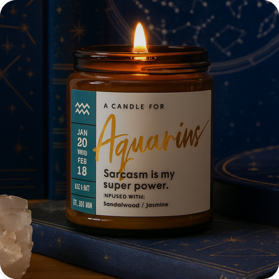 Aquarius Candle
