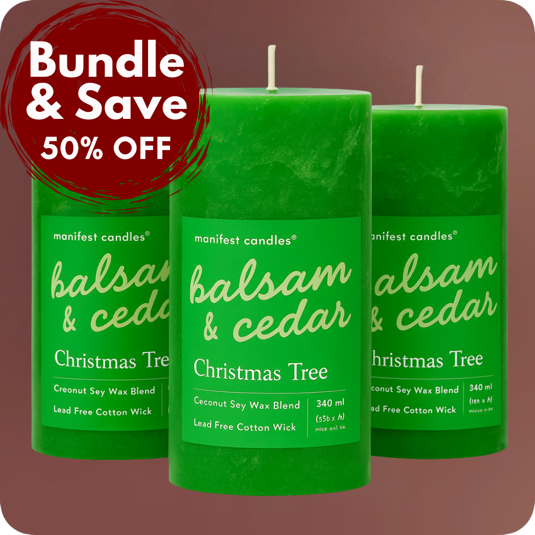Christmas Tree 3 Pack Pillar Bundle