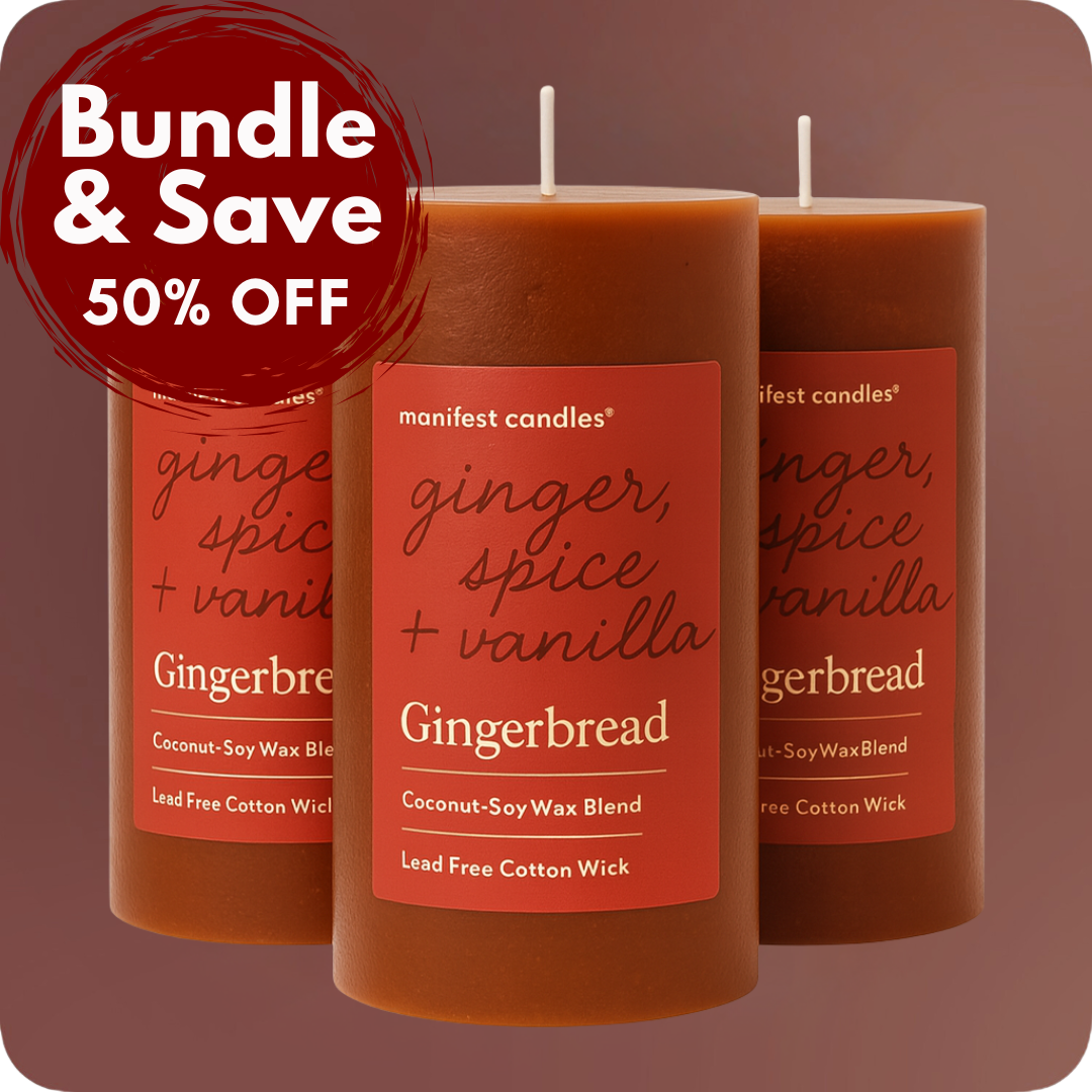 Gingerbread 3 Pack Pillar Bundle
