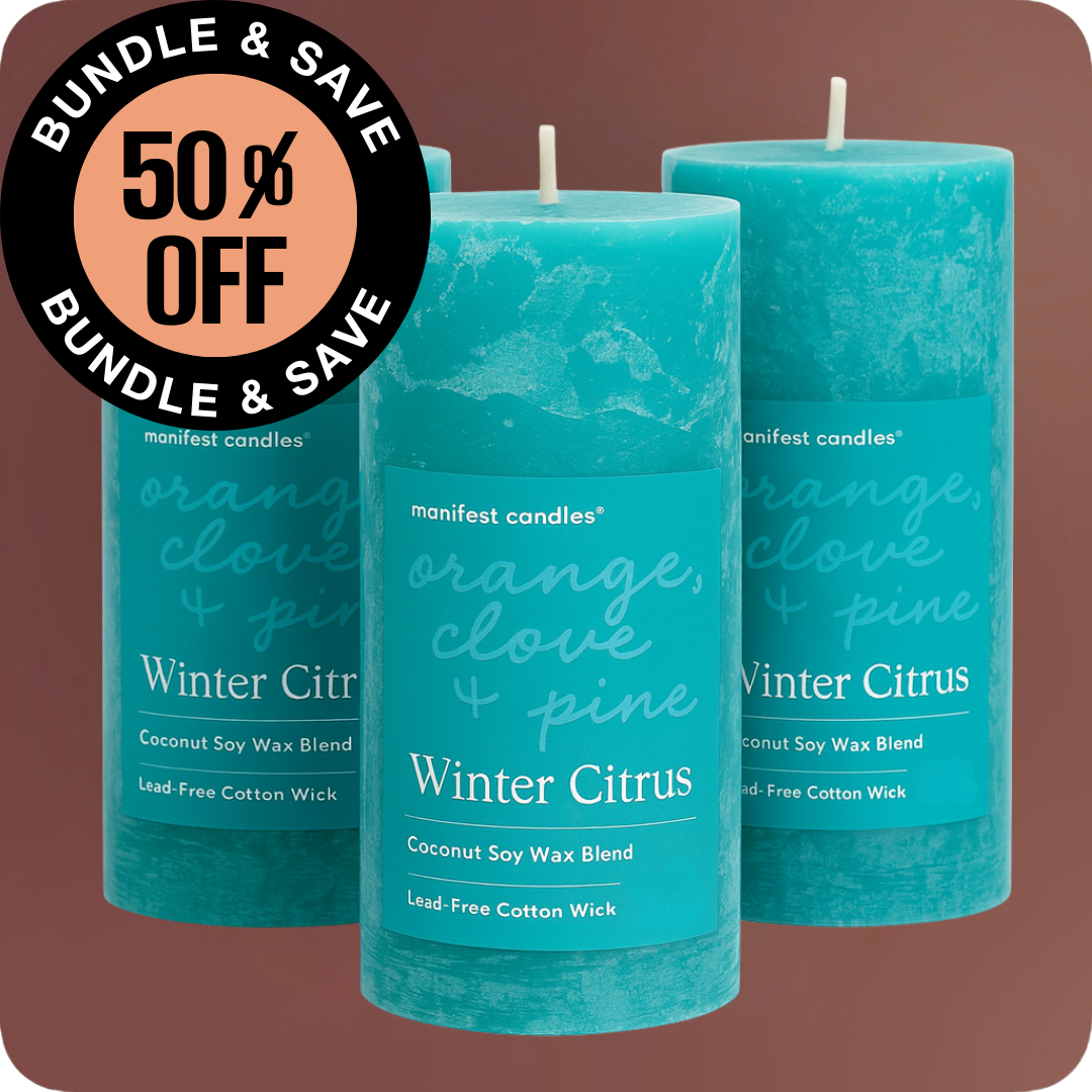 Winter Citrus 3 Pack Pillar Bundle