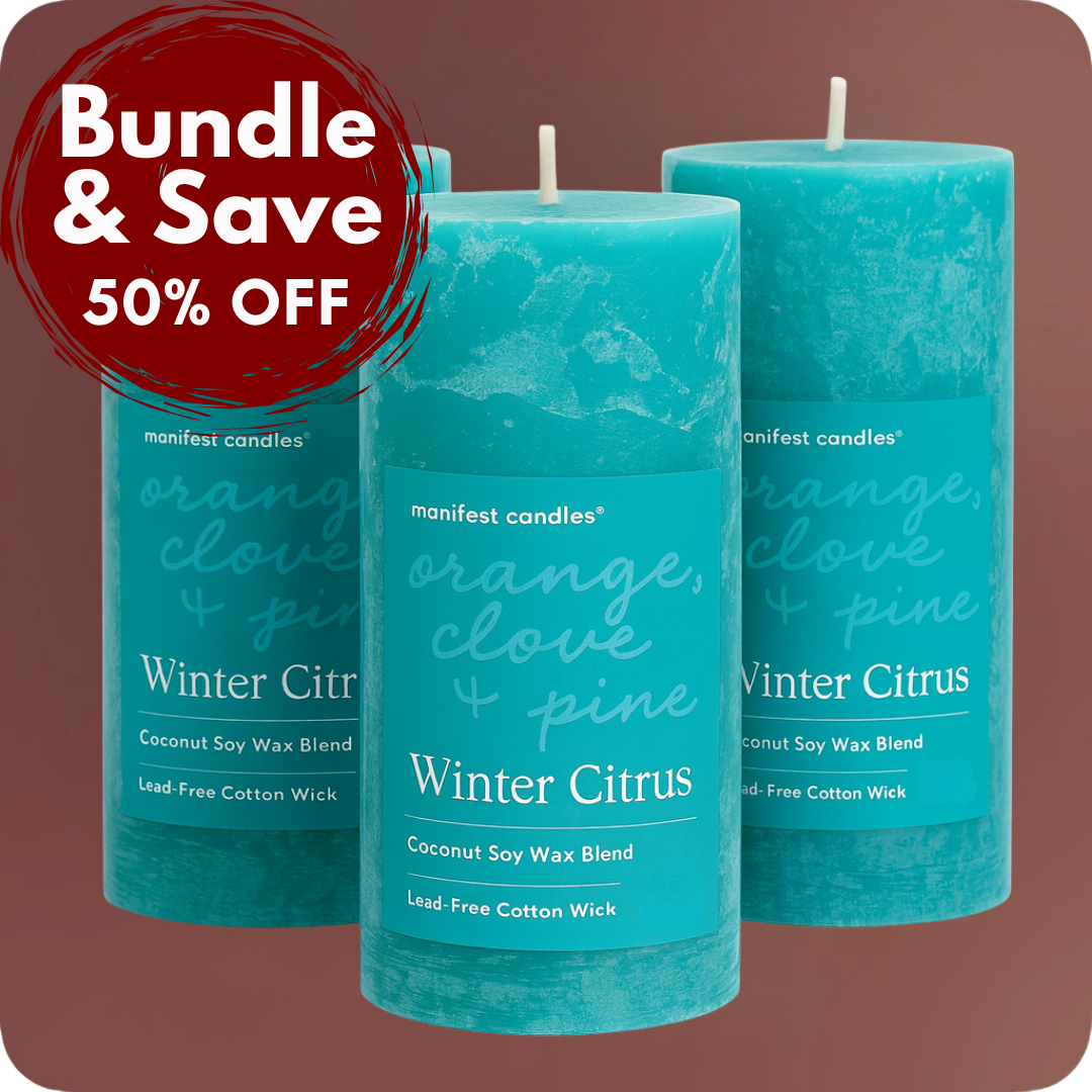 Winter Citrus 3 Pack Pillar Bundle