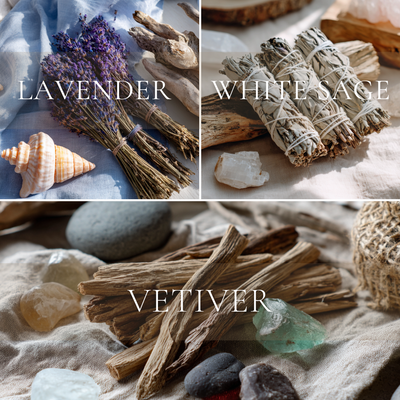 COOL AND CLEVER WATER ELEMENT CANDLE + CRYSTAL BRACELET