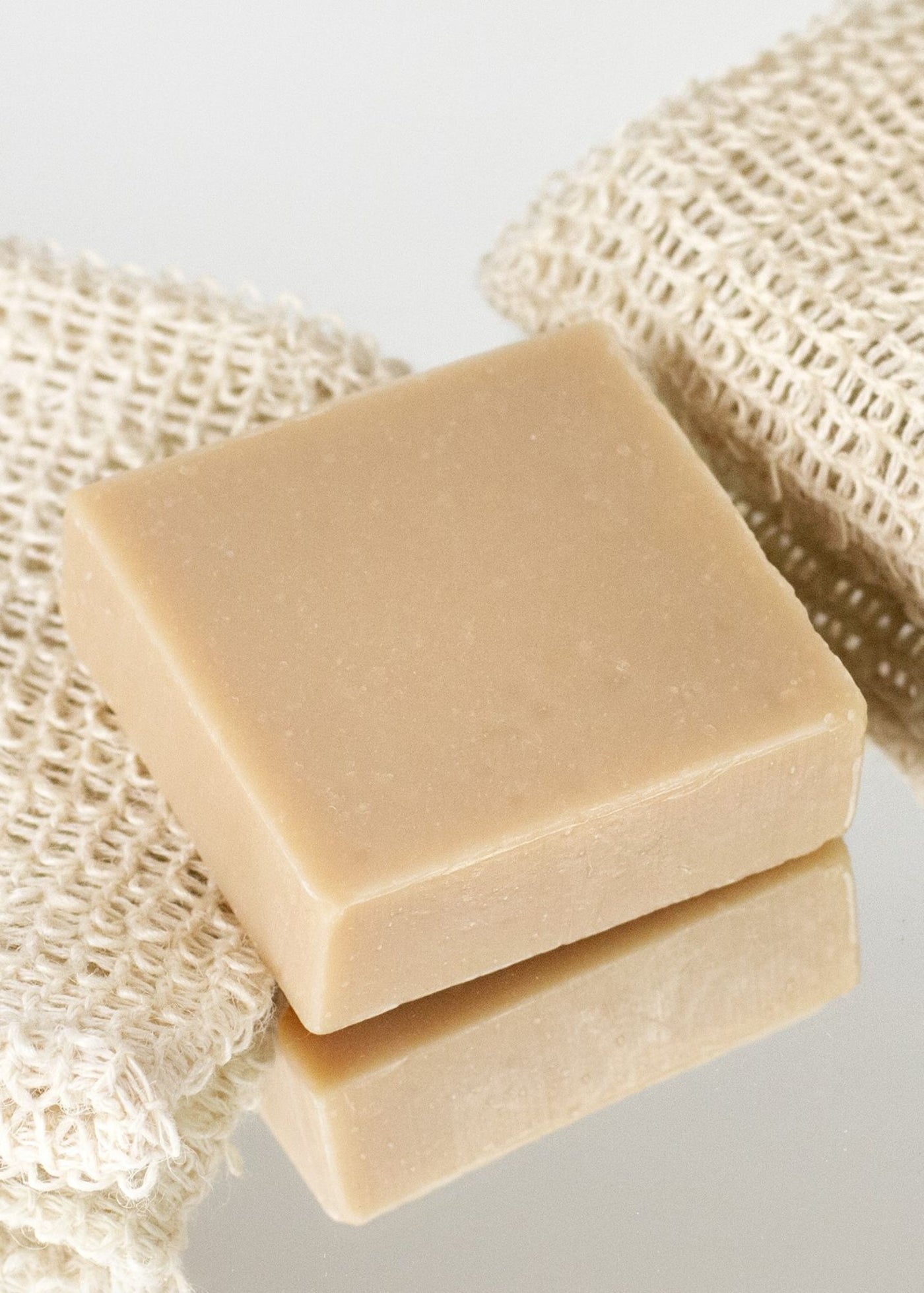Almond Bar Soap w/Loofa Bag - 2 Pack