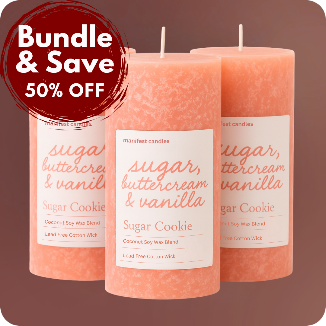 Sugar Cookie 3 Pack Pillar Bundle