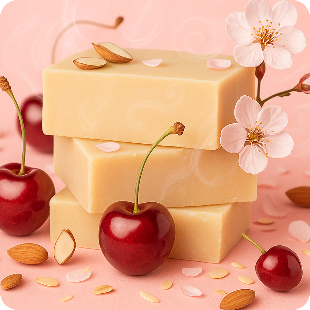 Cherry Almond Bar Soap 3 Pack