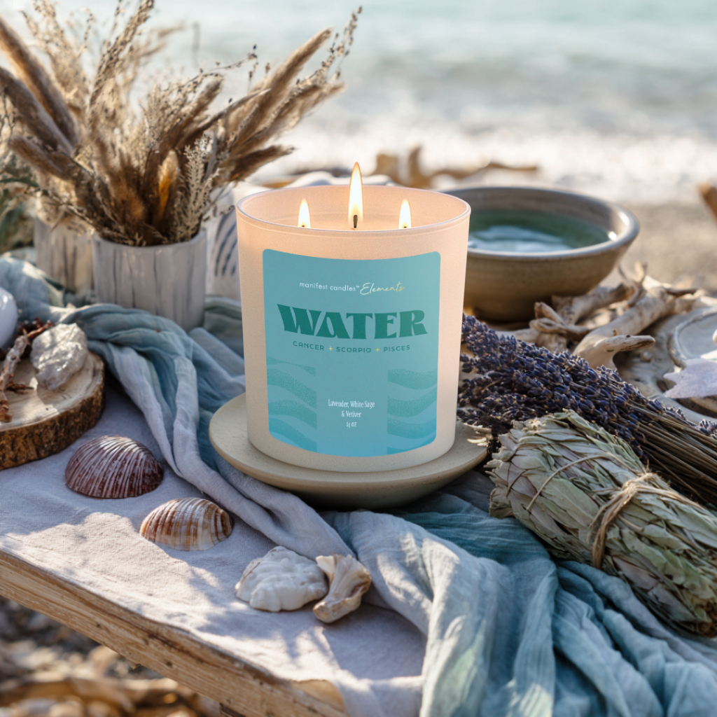 COOL AND CLEVER WATER ELEMENT 3 WICK CANDLE