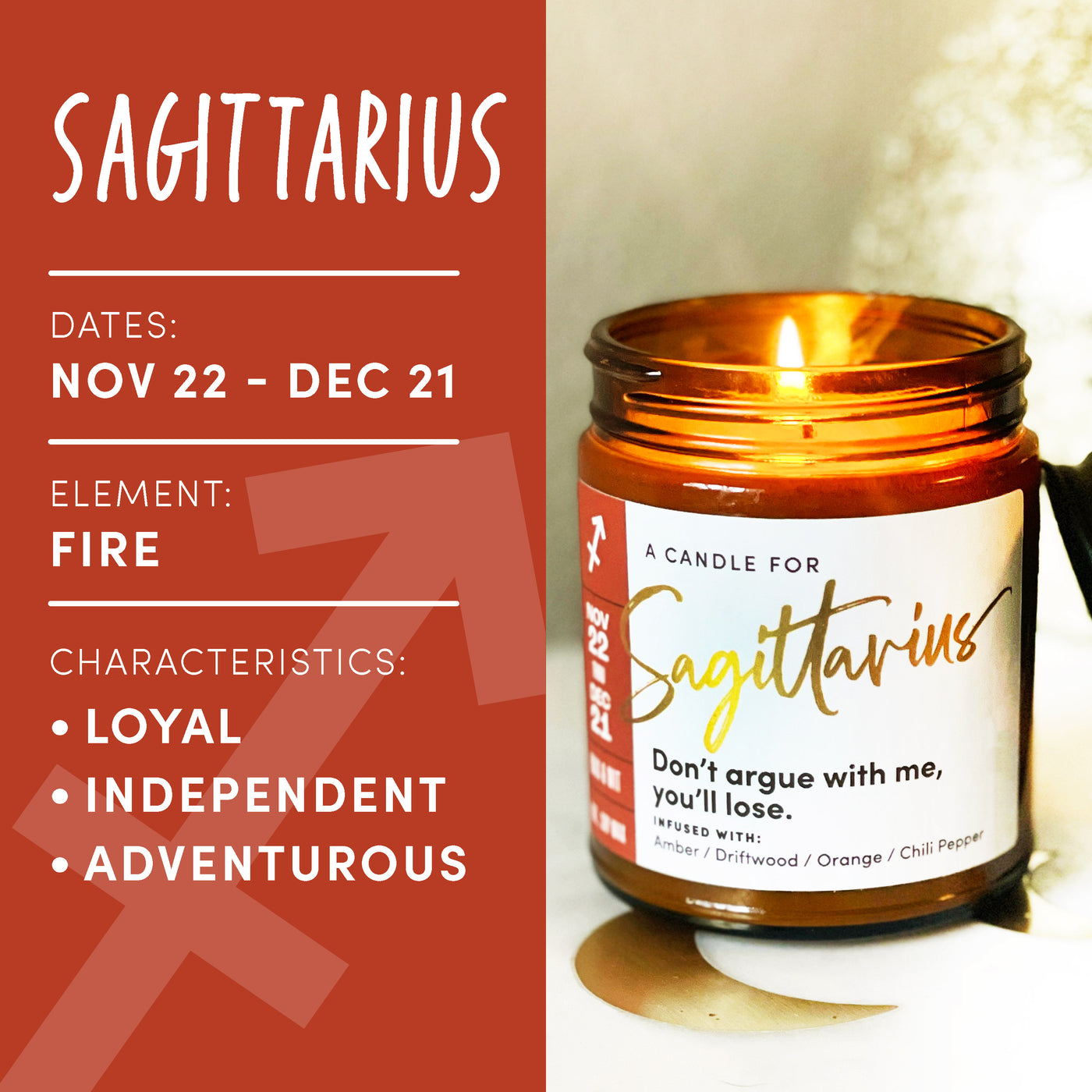 Sagittarius Candle